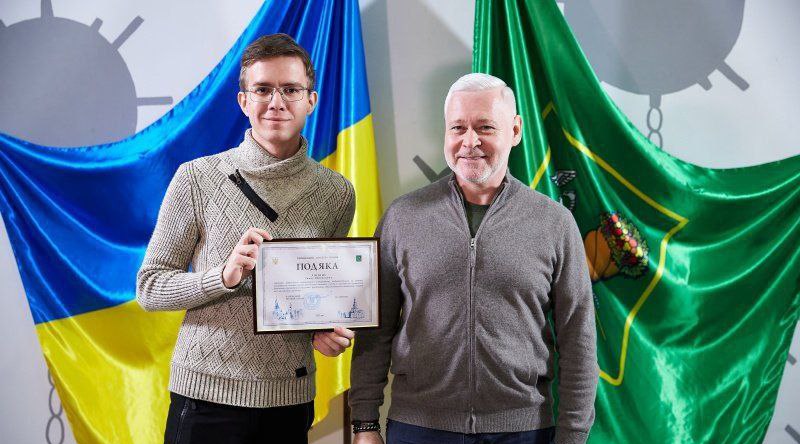The student of the SE Department received the gratitude of the Kharkiv Mayor