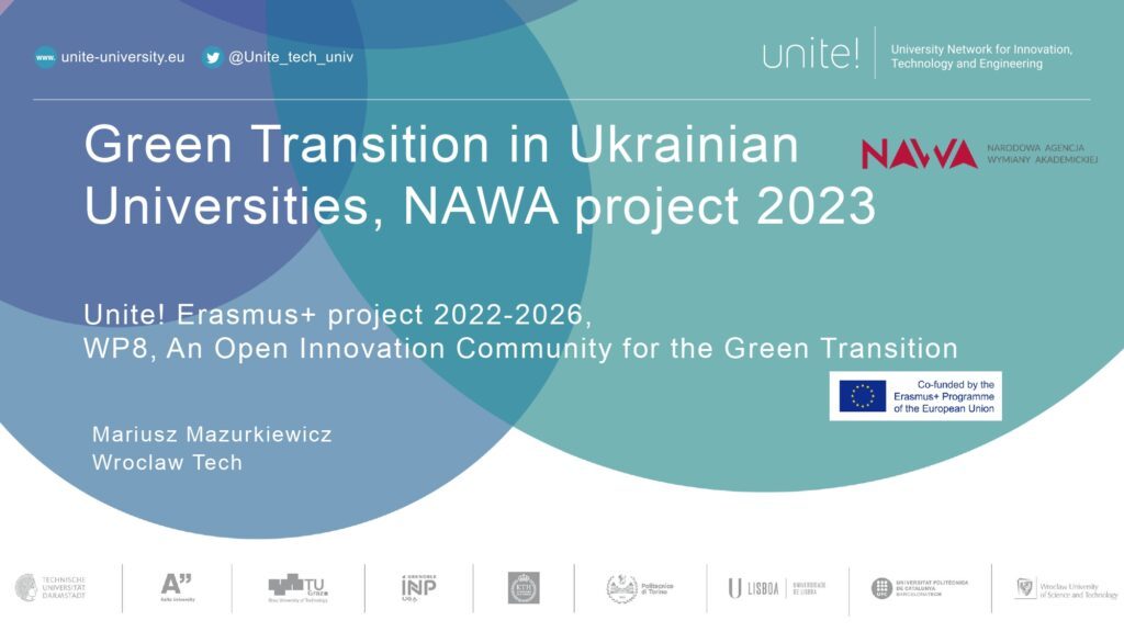 Green Transition in Ukrainian Universities – NAWA project 2023