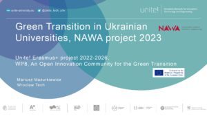 Зелена трансформація для українських університетів – NAWA project 2023
