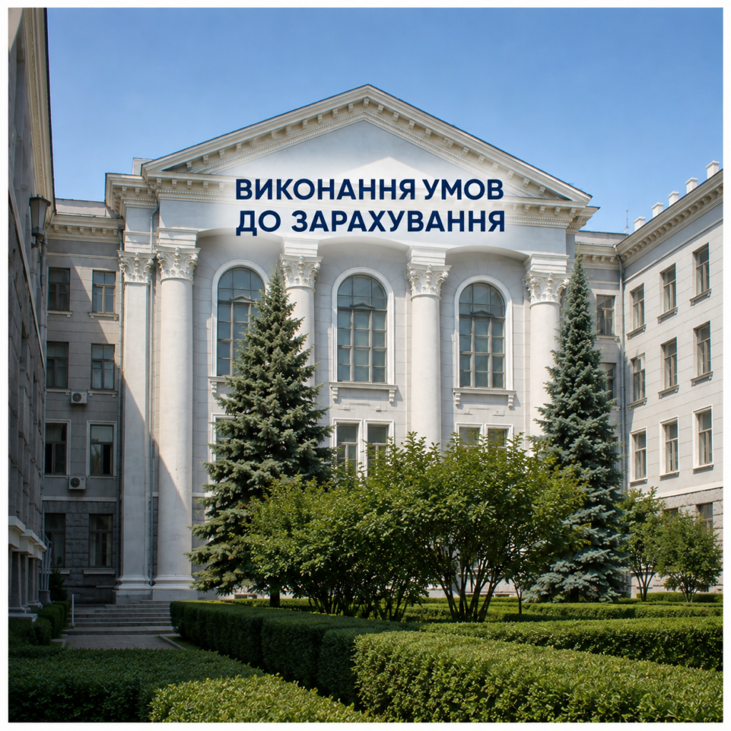 Виконання умов до зарахування