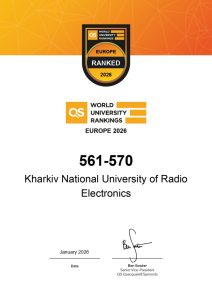 NURE in QS World University Rankings: Europe – 2026