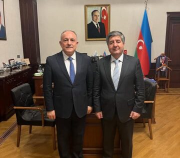 VICE-RECTOR FOR INTERNATIONAL COOPERATION NURE PAID A WORKING VISIT TO THE REPUBLIC OF AZERBAIJAN