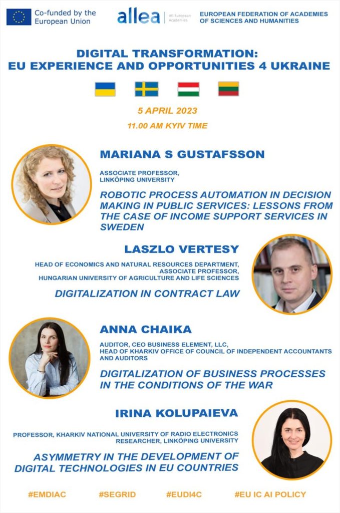 Digital transformation: EU experience and opportunities 4 Ukraine