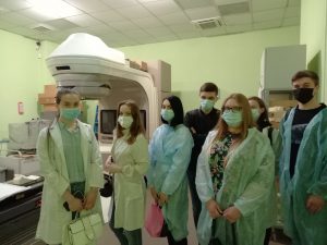 The practical training of students of the BME department in the field of radiation oncology continues