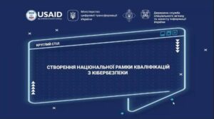 Відбувся круглий стіл «Формування національної рамки кваліфікації з кібербезпеки» за Проєктом USAID «Кібербезпека критично важливої інфраструктури України»