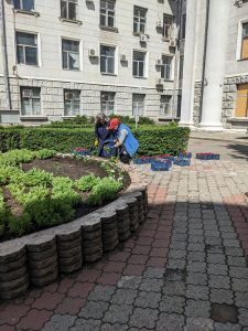Ukrainian hope blooms among ruins: fir trees planted at NURE on Earth Day