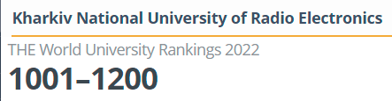 ХНУРЕ увійшов у THE World University Rankings